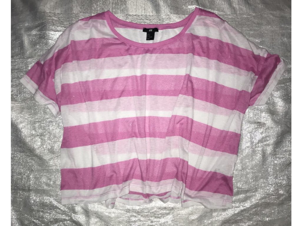 Krátký průsvitný crop top HM  vel. S