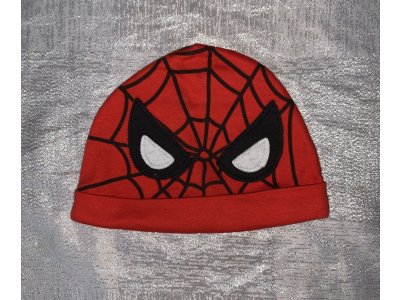 Bavlněná čepička Spiderman vel. 68