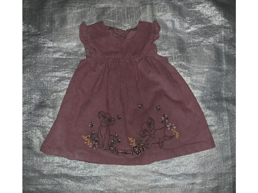 Manžestrové šaty Disney vel. 68