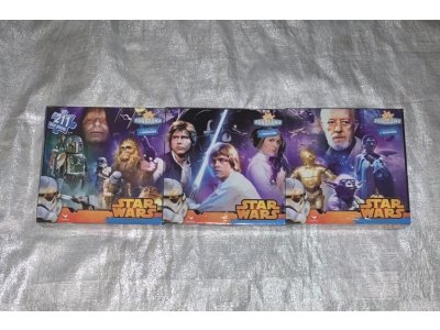 Velká sada 3x puzzle Starwars Nová