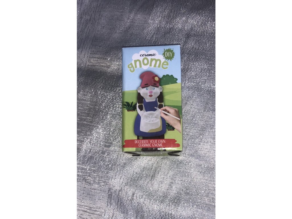 Trpaslík na vybarvení s barvami - holka Nová