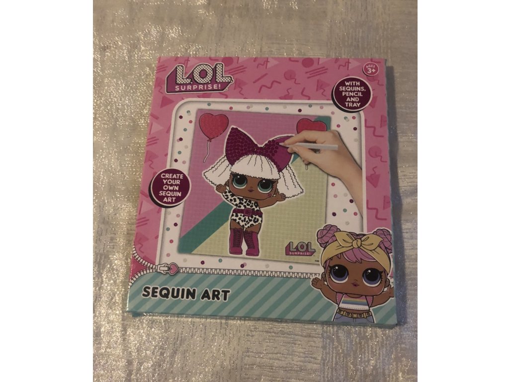 L.O.L tvoření s flitry 23x21 cm