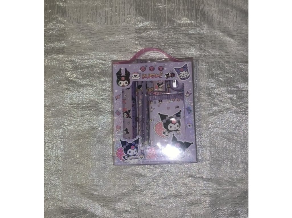 Kuromi sada s peněženkou Nová