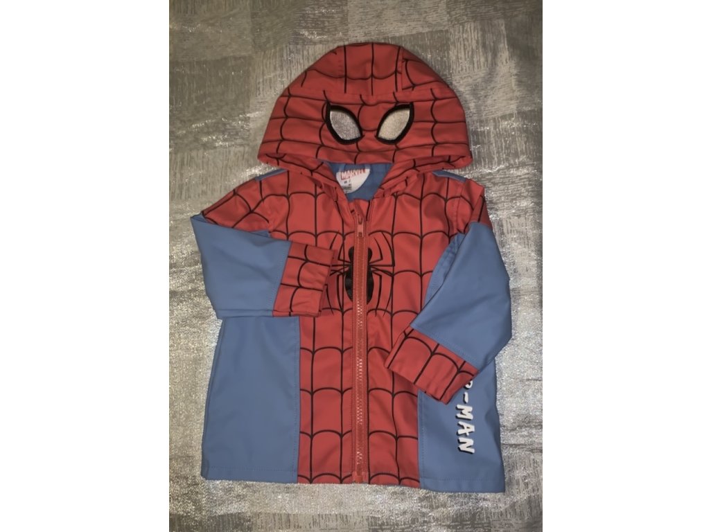 Pogumovaná bunda Spiderman vel. 74