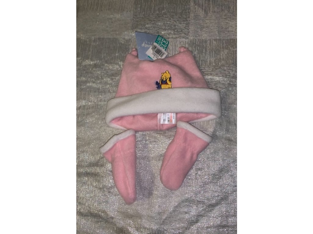 Fleecový set čepice+rukavice Nový Disney vel. 6-12 měsíců