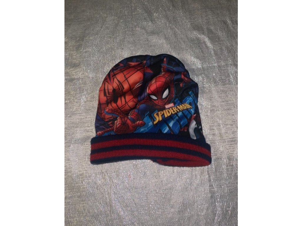 Zimní čepice Spiderman vel. 2-4 roky