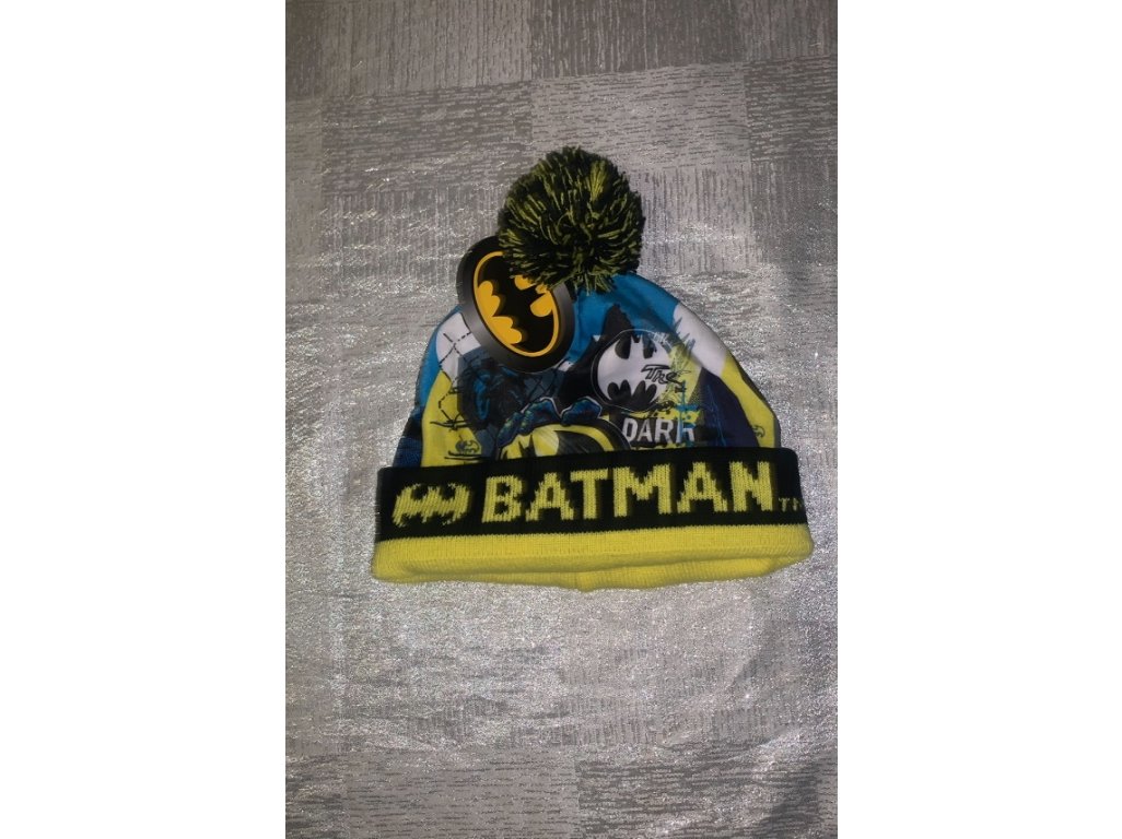 Zimní čepice Batman Nová vel. 3-6 let
