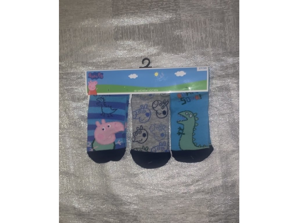 Ponožky Peppa pig 3 páry nové vel. 27-30