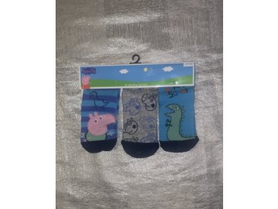 Ponožky Peppa pig 3 páry nové vel. 27-30