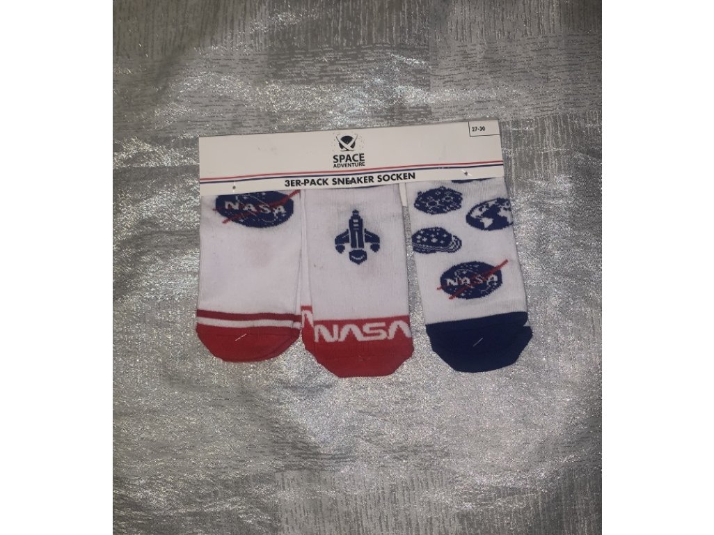 Ponožky Nasa 3 páry Nové vel. 27-30