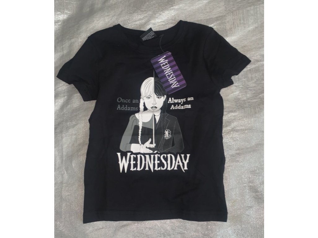 Tričko Wednesday  Nové vel. 128