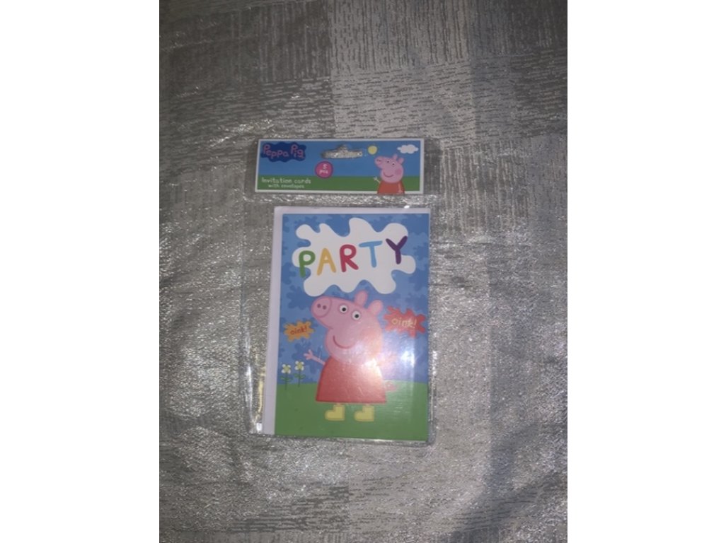 Pozvánky na oslavu Peppa pig Nové